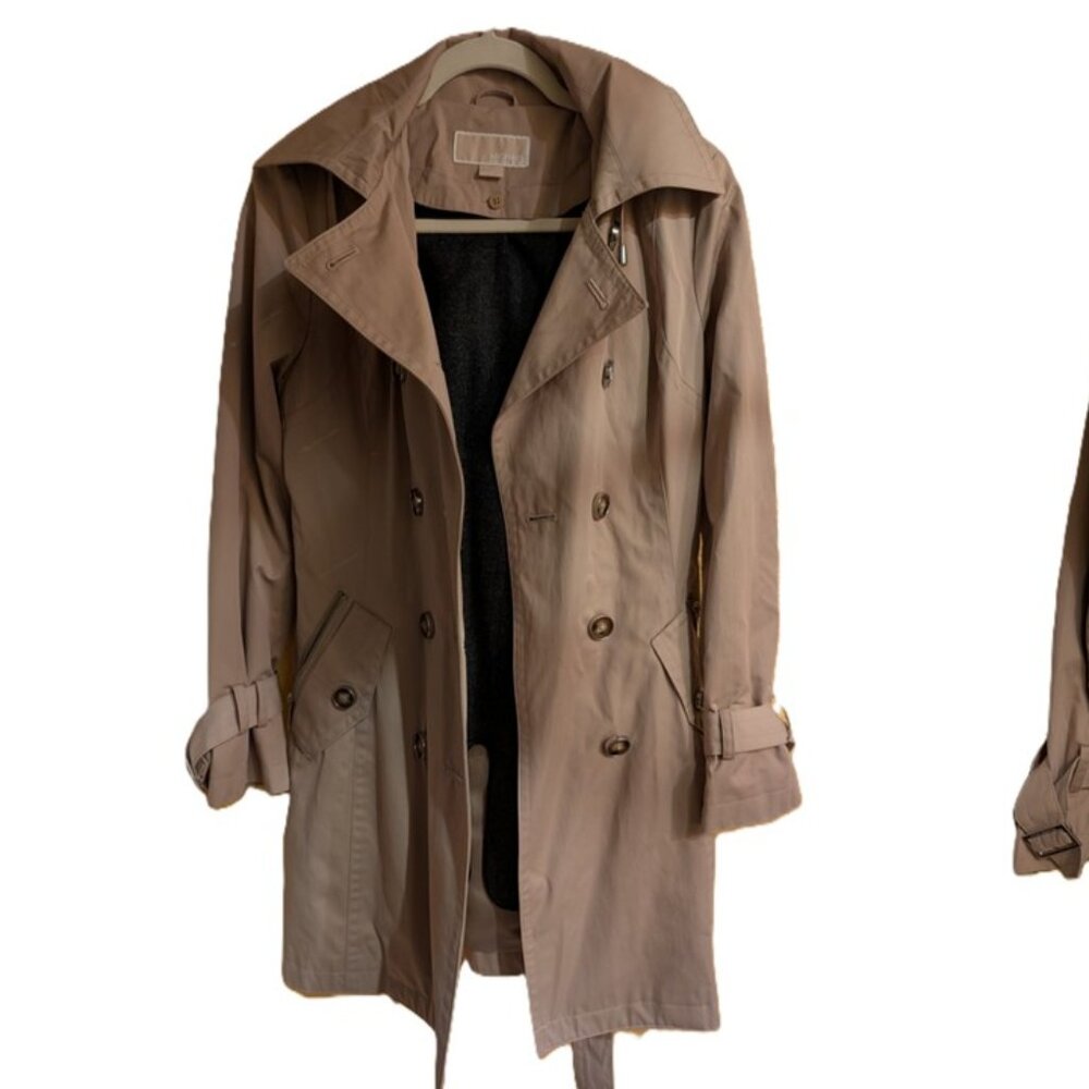Michael Kors Double Breasted Tan Trench Coat